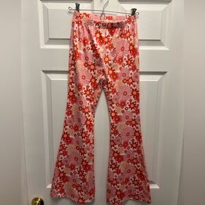 🌸Floral Flare Pants Fits Ladies Size S | Girls Size 14-16